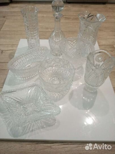 Вазы хрустальная СССР
