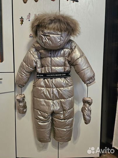 Зимний комбинезон для девочки 86