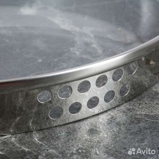 Кастрюля аврора 4л. Из нерж.сталь капсульное дно