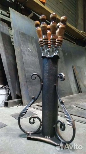 Комплект шампуров 500 мм х 12мм х 3 мм - 5 шт