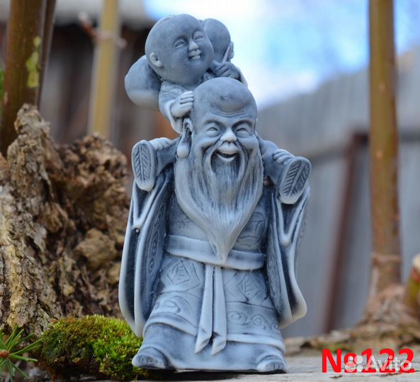 Статуэтка, Хотэй, Шоусин, Эбису, мрамор 6 видов