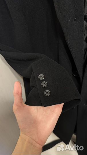 Пальто мужское черное