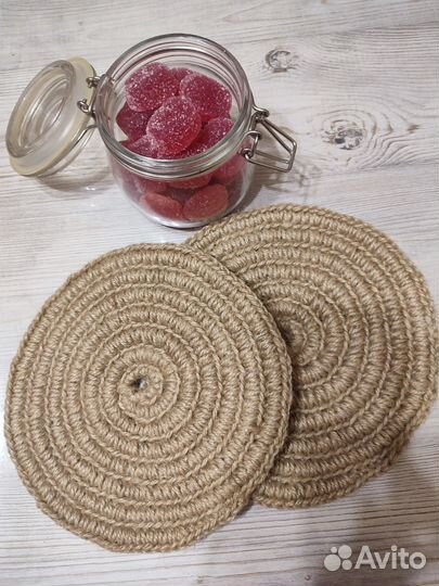 2 подставки под горячее (handmade)