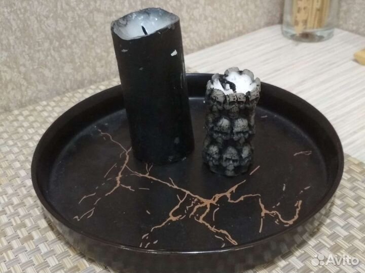 Подсвечник медь/Свечи