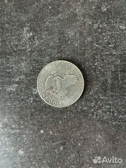 Монета 1 доллар 1974