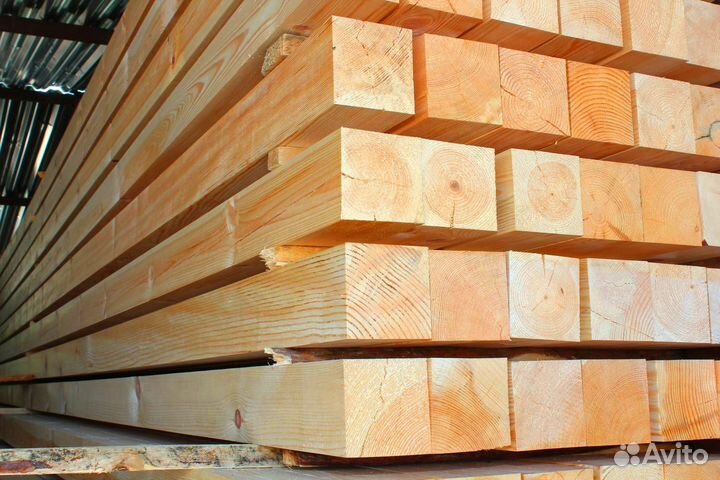 Качественный брус, камерная сушка, сосна, разные с
