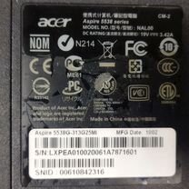 Ноутбук acer aspire 5538