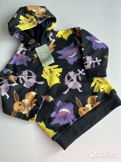 Худи H&M (98/104, 122/128) Покемоны