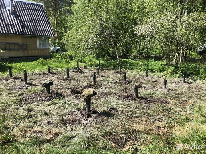 Ручной и механический монтаж сваи