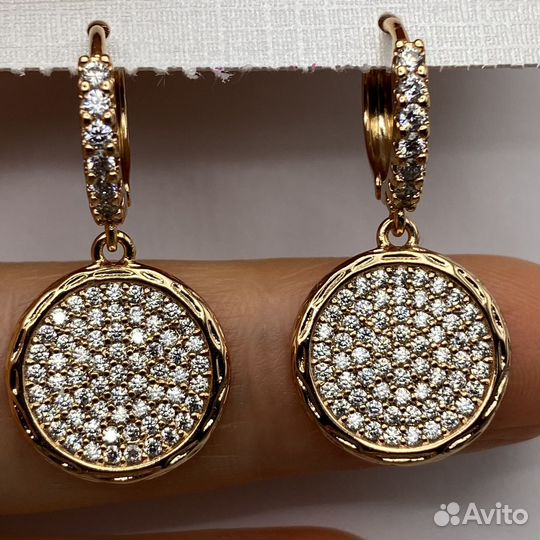 Серьги круглые