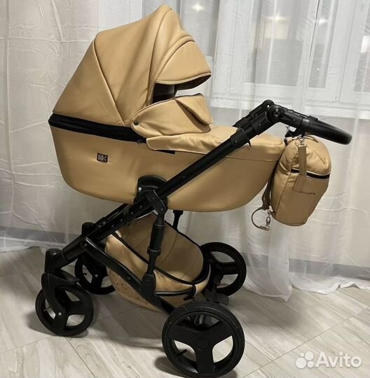 Коляска 2 в 1 экокожа