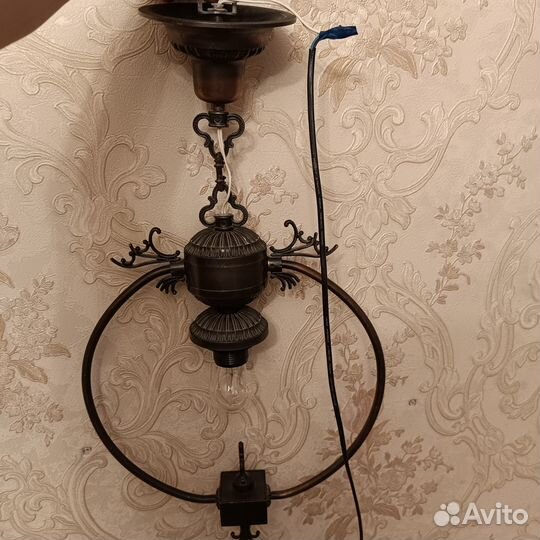Светильник подвесной под бронзу