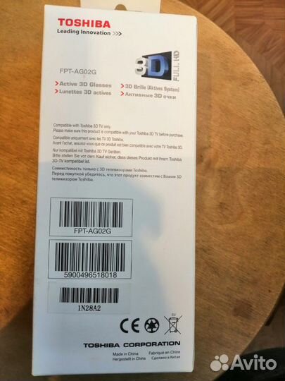 3Д очки Toshiba
