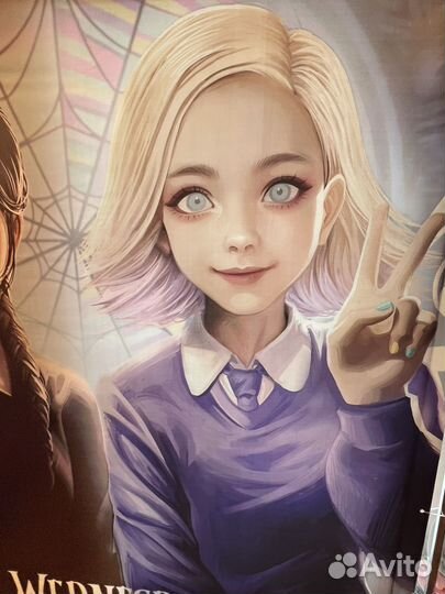 Баннер для фотозоны 2 х 2 Wednesday Уэнсдэй