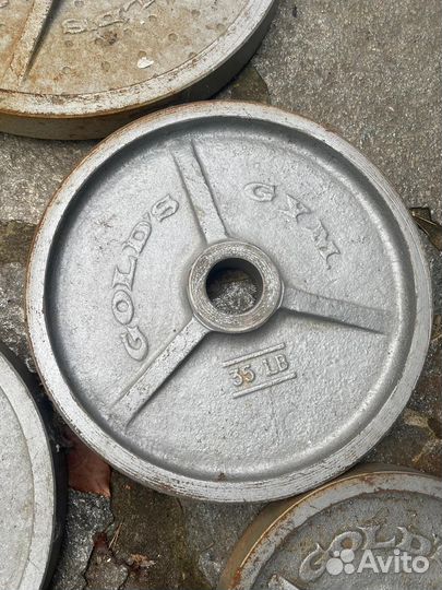 Vintage Golds Gym блины для штанги