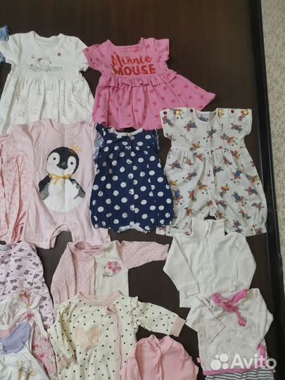 Большой пакет одежды для девочки Лето