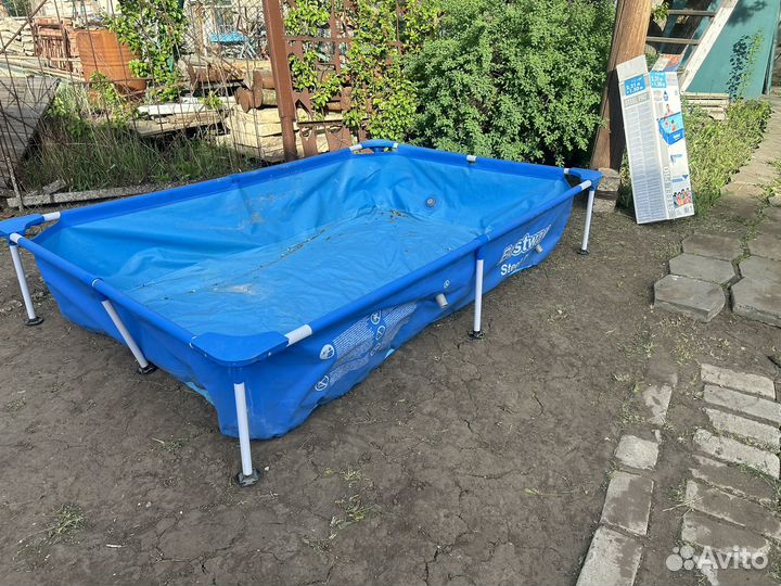 Каркасный бассейн прямоугольный бу