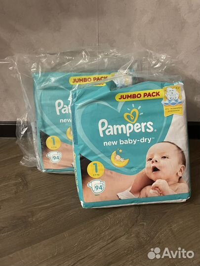 Подгузники pampers 1
