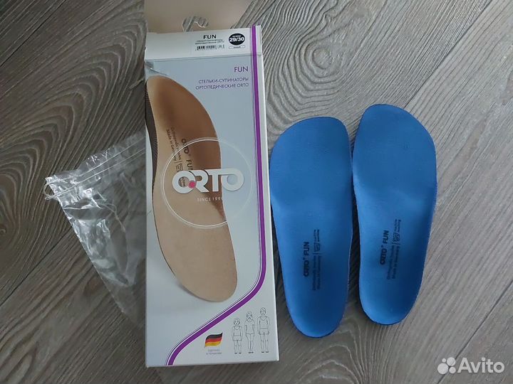 Стельки-супинаторы ортопедические orto FUN 29/30