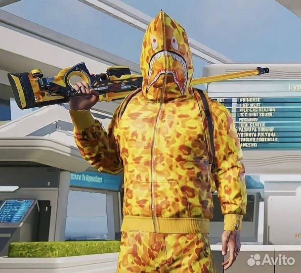 Зип худи Bape x Pubg