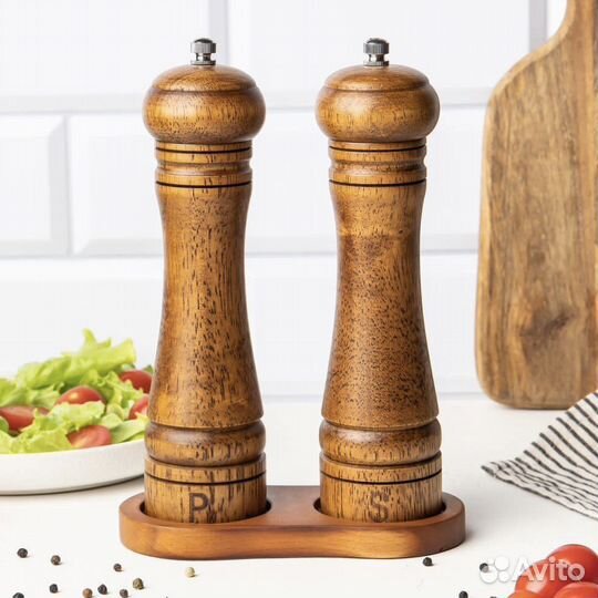 Мельница для специй ручная дерево