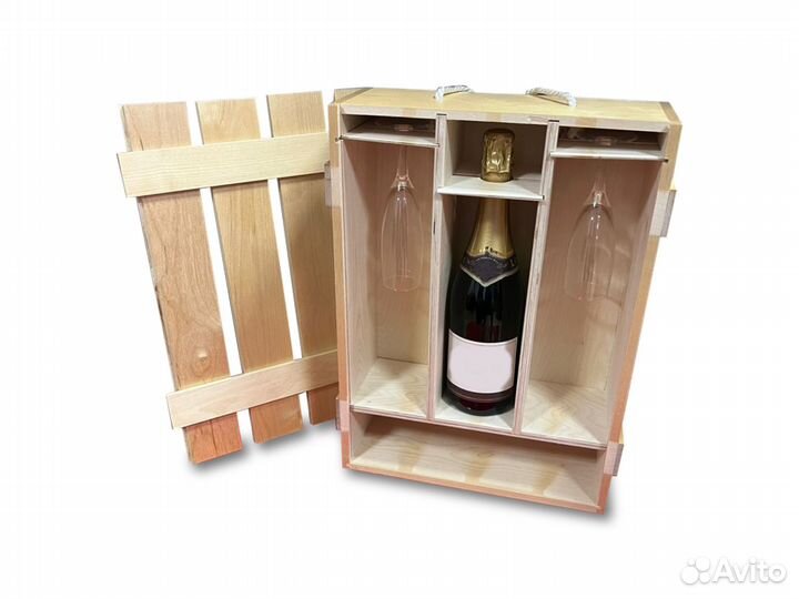 Ящик деревянный новый подарочный 42х32х13