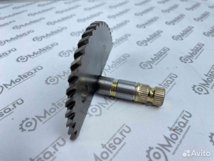 Вал кикстартера 10 с сектором двиг.4х такт.корот