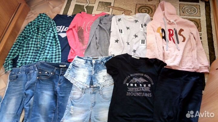 Одежда на девочку р 40-42 пакетом