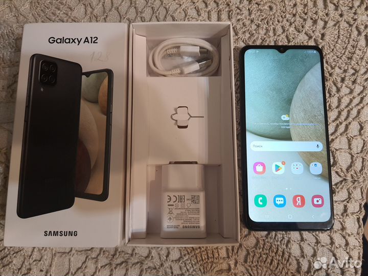 Samsung A12 128gb черный