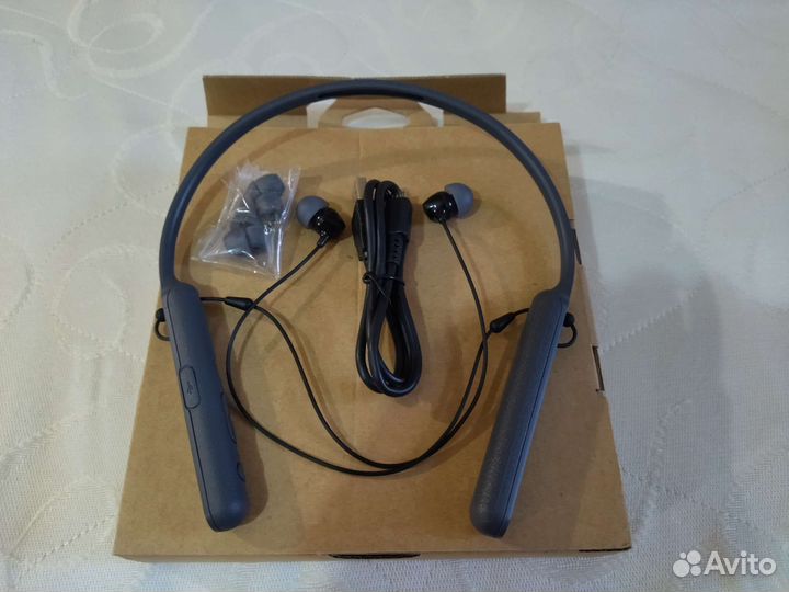 Беспроводные наушники sony- c400w с микрофоном