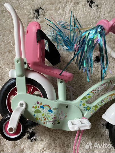 Baby born велосипед санки