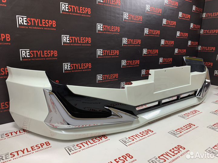 Сплиттер на бампер Toyota Land Cruiser Prado 120