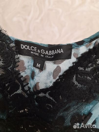 Топ dolce gabbana шелк