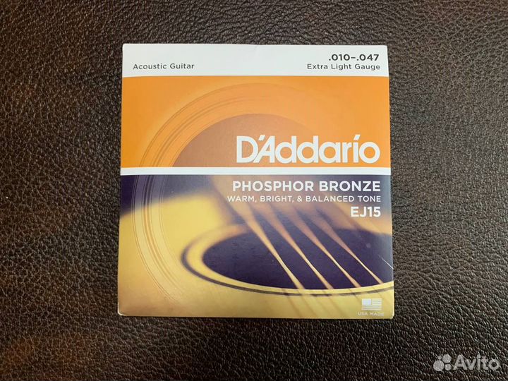 Струны для акустической гитары D'Addario Phosphor