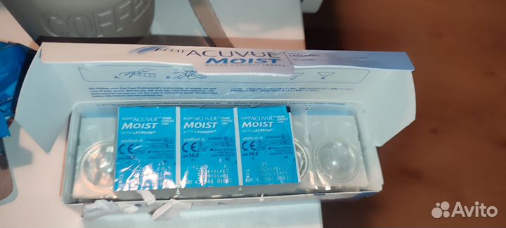 Линзы контактные однодневные acuvue moist