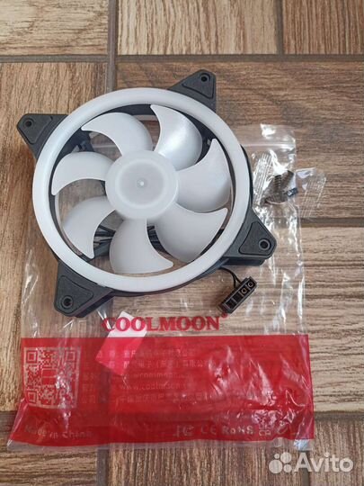 Вентилятор для корпуса Coolmoon RGB 120mm новый