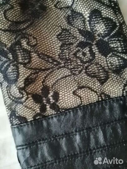 Перчатки женские кружевные тёплые