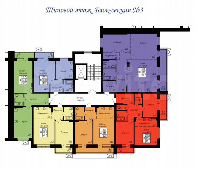 3-к. квартира, 102,7 м², 4/10 эт.