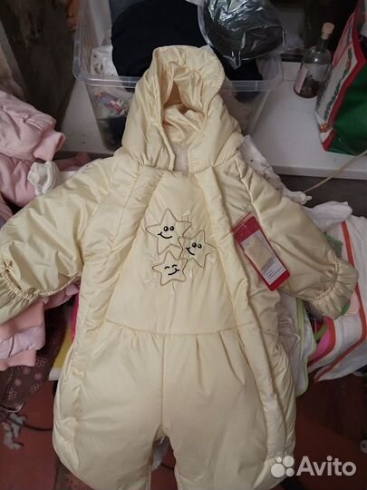 Зимний комбинезон для девочки 74