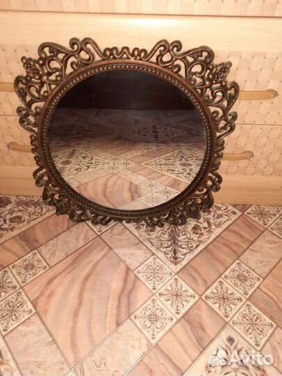 Зеркало старинное литье