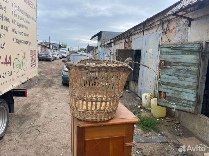 Люлька старинная плетённая