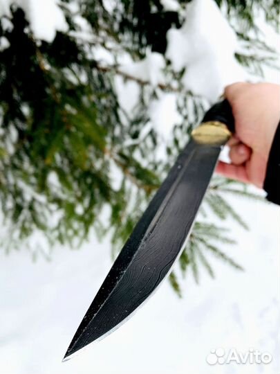 Нож Казачий Пластунский Черный граб