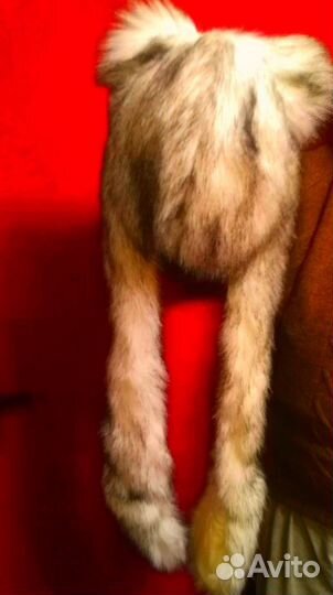 Новая пушистая шапка С ушками