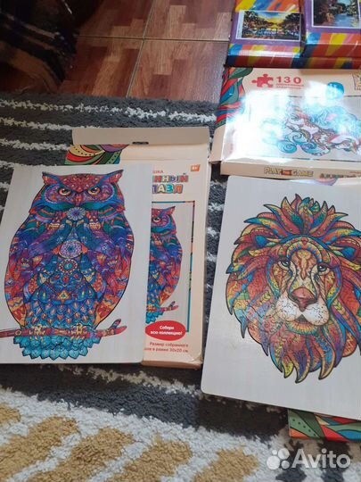 Деревянные пазлы и картины по номерам