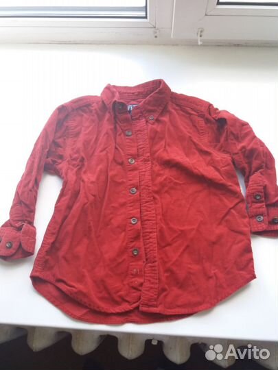 Вельветовая рубашка