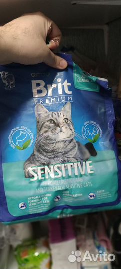Корм для кошек Brit sensitive 2кг