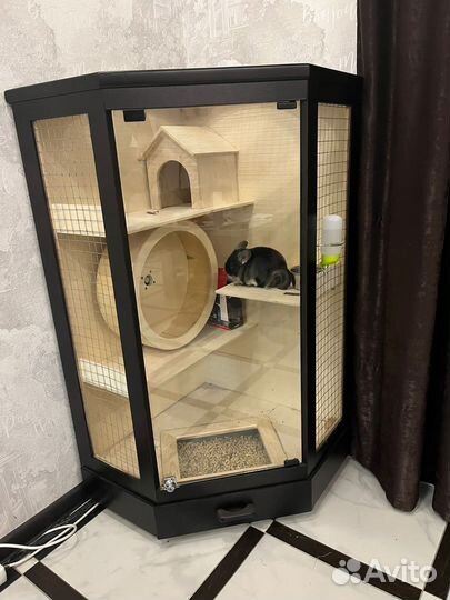 Клетка витрина для шиншиллы