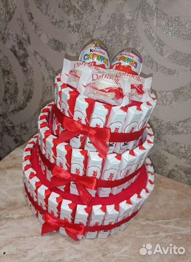 Тортик из киндер к 8 марта