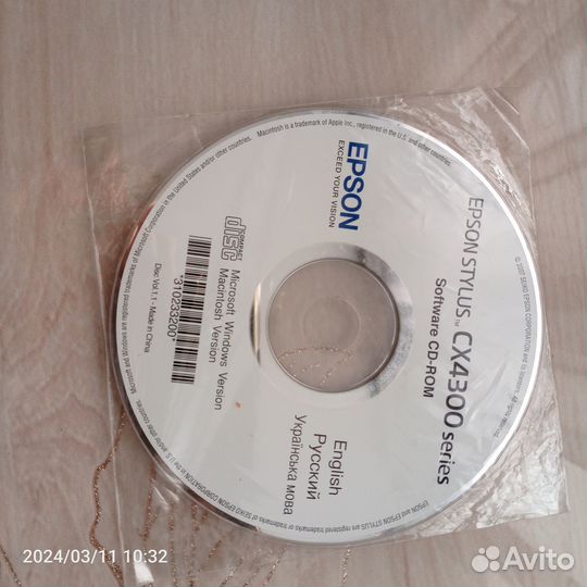 Принтер epson stylus CX4300