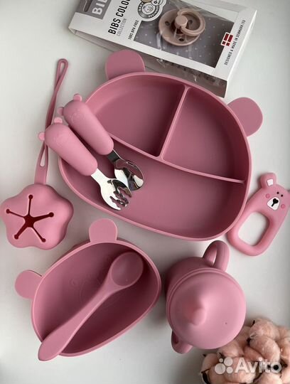 Детская посуда для кормления силиконовая